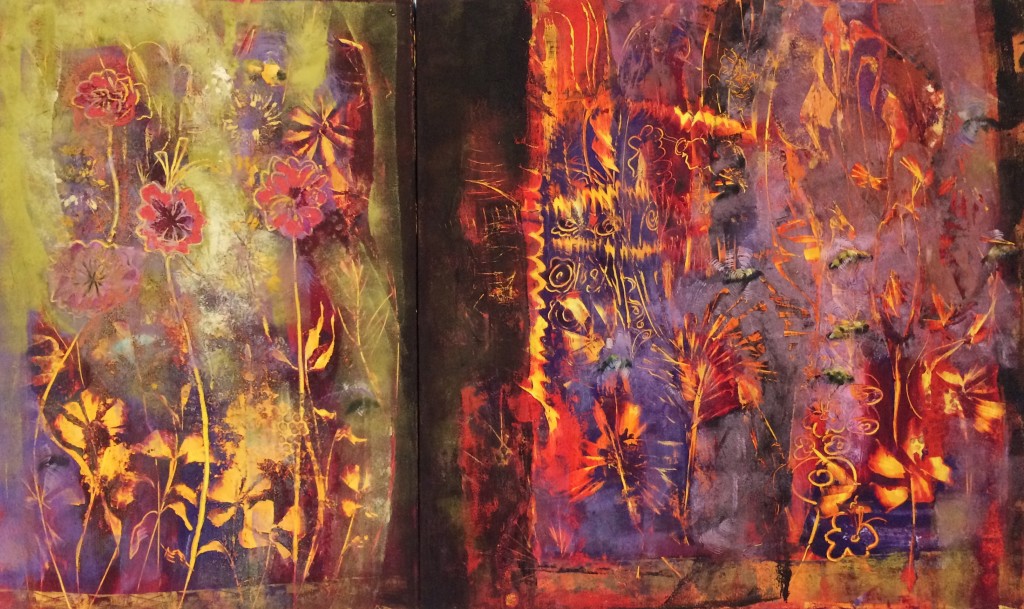 The Other Side -Diptych 50 x 30